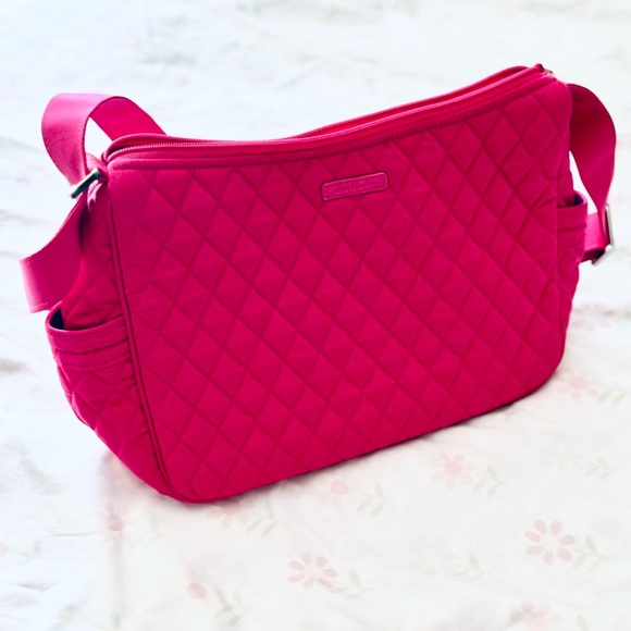 Vera Bradley Handbags - Hot Pink Quilted Crossbody Bag